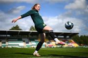 5 July 2023; Amber Barrett during a Republic of Ireland women training session at Tallaght Stadium in Dublin. Photo by Stephen McCarthy/Sportsfile