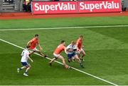 1 July 2023; A general view of the action during the GAA Football All-Ireland Senior Championship quarter-final match between Armagh and Monaghan at Croke Park in Dublin. Photo by Brendan Moran/Sportsfile