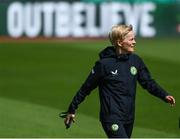 5 July 2023; Manager Vera Pauw during a Republic of Ireland women training session at Tallaght Stadium in Dublin. Photo by Stephen McCarthy/Sportsfile