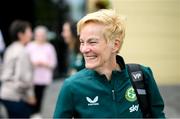 7 July 2023; Manager Vera Pauw at the team hotel ahead of the Republic of Ireland's flight to Australia for the FIFA Women's World Cup 2023. Photo by Stephen McCarthy/Sportsfile