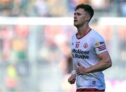 1 July 2023; Conor Meyler of Tyrone leaves the pitch after he was sent off by referee Brendan Cawley during the GAA Football All-Ireland Senior Championship quarter-final match between Kerry and Tyrone at Croke Park in Dublin. Photo by Piaras Ó Mídheach/Sportsfile