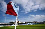7 July 2023; A general view of a corner flag before the SSE Airtricity Men's Premier Division match between Drogheda United and Shamrock Rovers at Weaver's Park in Drogheda, Louth. Photo by Ramsey Cardy/Sportsfile