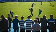 7 July 2023; Shamrock Rovers warm-up before the SSE Airtricity Men's Premier Division match between Drogheda United and Shamrock Rovers at Weaver's Park in Drogheda, Louth. Photo by Ramsey Cardy/Sportsfile