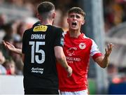 7 July 2023; Adam Murphy of St Patrick's Athletic during the SSE Airtricity Men's Premier Division match between St Patrick's Athletic and Cork City at Richmond Park in Dublin. Photo by Piaras Ó Mídheach/Sportsfile