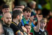 7 July 2023; Cork City supporters during the SSE Airtricity Men's Premier Division match between St Patrick's Athletic and Cork City at Richmond Park in Dublin. Photo by Piaras Ó Mídheach/Sportsfile