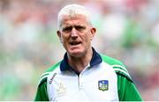 8 July 2023; Limerick manager John Kiely before the GAA Hurling All-Ireland Senior Championship semi-final match between Limerick and Galway at Croke Park in Dublin. Photo by Ramsey Cardy/Sportsfile