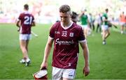 8 July 2023; Tom Monaghan of Galway after his side's defeat in the GAA Hurling All-Ireland Senior Championship semi-final match between Limerick and Galway at Croke Park in Dublin. Photo by Ramsey Cardy/Sportsfile