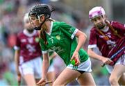 8 July 2023; Ella Donnelly, St. Mary's Stranorlar, Donegal, representing Limerick, during the GAA Hurling All-Ireland Senior Championship semi-final match between Limerick and Galway at Croke Park in Dublin. Photo by Ramsey Cardy/Sportsfile