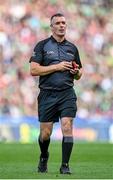 8 July 2023; Referee James Owens during the GAA Hurling All-Ireland Senior Championship semi-final match between Limerick and Galway at Croke Park in Dublin. Photo by Stephen Marken/Sportsfile