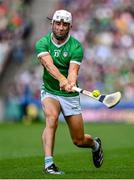 8 July 2023; Aaron Gillane of Limerick during the GAA Hurling All-Ireland Senior Championship semi-final match between Limerick and Galway at Croke Park in Dublin. Photo by Stephen Marken/Sportsfile
