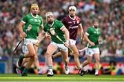 8 July 2023; Cian Lynch of Limerick during the GAA Hurling All-Ireland Senior Championship semi-final match between Limerick and Galway at Croke Park in Dublin. Photo by Brendan Moran/Sportsfile