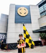 9 July 2023; Kilkenny supporter James Curley, from St Lachtains GAA Club, Freshford, before the All-Ireland Senior Camogie Championship quarter-final match between Cork and Kilkenny at Croke Park in Dublin. Photo by John Sheridan/Sportsfile
