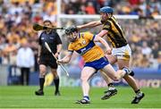 9 July 2023; Tony Kelly of Clare in action against John Donnelly of Kilkenny during the GAA Hurling All-Ireland Senior Championship semi-final match between Kilkenny and Clare at Croke Park in Dublin. Photo by Brendan Moran/Sportsfile