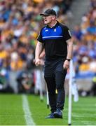 9 July 2023; Clare manager Brian Lohan during the GAA Hurling All-Ireland Senior Championship semi-final match between Kilkenny and Clare at Croke Park in Dublin. Photo by Brendan Moran/Sportsfile