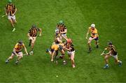 9 July 2023; Cathal Malone of Clare in action against Adrian Mullen of Kilkenny during the GAA Hurling All-Ireland Senior Championship semi-final match between Kilkenny and Clare at Croke Park in Dublin. Photo by Daire Brennan/Sportsfile