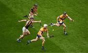 9 July 2023; Ryan Taylor of Clare in action against Conor Fogarty of Kilkenny during the GAA Hurling All-Ireland Senior Championship semi-final match between Kilkenny and Clare at Croke Park in Dublin. Photo by Daire Brennan/Sportsfile