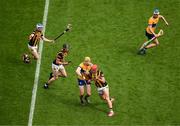 9 July 2023; David Fitzgerald of Clare in action against Adrian Mullen of Kilkenny during the GAA Hurling All-Ireland Senior Championship semi-final match between Kilkenny and Clare at Croke Park in Dublin. Photo by Daire Brennan/Sportsfile