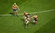 9 July 2023; TJ Reid of Kilkenny in action against Tony Kelly of Clare during the GAA Hurling All-Ireland Senior Championship semi-final match between Kilkenny and Clare at Croke Park in Dublin. Photo by Daire Brennan/Sportsfile