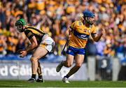 9 July 2023; Shane O'Donnell of Clare celebrates after scoring his side's first goal during the GAA Hurling All-Ireland Senior Championship semi-final match between Kilkenny and Clare at Croke Park in Dublin. Photo by Brendan Moran/Sportsfile