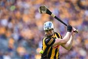 9 July 2023; TJ Reid of Kilkenny takes a free during the GAA Hurling All-Ireland Senior Championship semi-final match between Kilkenny and Clare at Croke Park in Dublin. Photo by Piaras Ó Mídheach/Sportsfile