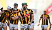 9 July 2023; Eoin Cody of Kilkenny and his teammates celebrate victory at the final whistle of the GAA Hurling All-Ireland Senior Championship semi-final match between Kilkenny and Clare at Croke Park in Dublin. Photo by Brendan Moran/Sportsfile
