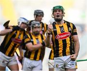 9 July 2023; Eoin Cody of Kilkenny and teammates celebrate victory at the final whistle of the GAA Hurling All-Ireland Senior Championship semi-final match between Kilkenny and Clare at Croke Park in Dublin. Photo by Brendan Moran/Sportsfile