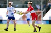 9 July 2023; Rory Small of Derry during the Electric Ireland GAA Football All-Ireland Minor Championship final match between Derry and Monaghan at Box-IT Athletic Grounds in Armagh. Photo by Ramsey Cardy/Sportsfile