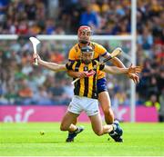 9 July 2023; Conor Fogarty of Kilkenny is tackled by Peter Duggan of Clare during the GAA Hurling All-Ireland Senior Championship semi-final match between Kilkenny and Clare at Croke Park in Dublin. Photo by Ray McManus/Sportsfile