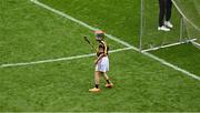 9 July 2023; Paul Ralph, St Brendan's NS, Drummond, St Mullins, Carlow, representing Kilkenny, during the GAA INTO Cumann na mBunscol Respect Exhibition Go Games at the GAA Hurling All-Ireland Senior Championship semi-final match between Kilkenny and Clare at Croke Park in Dublin. Photo by Daire Brennan/Sportsfile