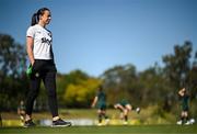 10 July 2023; Physiotherapist Angela Kenneally during a Republic of Ireland women training session at Underwood Park in Brisbane, Australia. Photo by Stephen McCarthy/Sportsfile