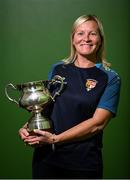 10 July 2023; Terenure Rangers FC manager Caroline Kelly poses for a portrait at a media conference at the FAI HQ in Dublin ahead of the FAI Women's Amateur Cup Final on Sunday next, 15 July in Eamonn Deasy Park in Galway. Photo by David Fitzgerald/Sportsfile