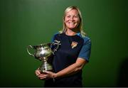 10 July 2023; Terenure Rangers FC manager Caroline Kelly poses for a portrait at a media conference at the FAI HQ in Dublin ahead of the FAI Women's Amateur Cup Final on Sunday next, 15 July in Eamonn Deasy Park in Galway. Photo by David Fitzgerald/Sportsfile