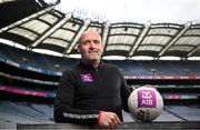 11 July 2023; A place in the All-Ireland Final is up for grabs! Former Derry footballing ace, Paddy Bradley pictured today ahead of the 2023 GAA All-Ireland Senior Football Championship Semi-Final which takes place this Sunday in Croke Park. Bradley teamed up with AIB to look ahead to one of #TheToughest matches of the year between Derry and Kerry. For updates on the match, exclusive content and behind the scenes action from the Football Championship, follow AIB GAA on Facebook, Twitter and Instagram. Photo by Ramsey Cardy/Sportsfile