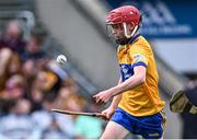 9 July 2023; Jason Gaynor, Glenderry NS, Tralee, Kerry, representing Clare, during the GAA INTO Cumann na mBunscol Respect Exhibition Go Games at the GAA Hurling All-Ireland Senior Championship semi-final match between Kilkenny and Clare at Croke Park in Dublin. Photo by Piaras Ó Mídheach/Sportsfile