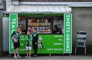 11 July 2023; Young Shamrock Rovers supporters purchase some snacks before the UEFA Champions League First Qualifying Round 1st Leg match between Shamrock Rovers and Breidablik at Tallaght Stadium in Dublin. Photo by Ben McShane/Sportsfile