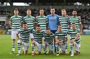 11 July 2023; The Shamrock Rovers team before the UEFA Champions League First Qualifying Round 1st Leg match between Shamrock Rovers and Breidablik at Tallaght Stadium in Dublin. Photo by Ben McShane/Sportsfile
