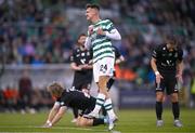 11 July 2023; Johnny Kenny of Shamrock Rovers reacts after a missed opportunity on goal during the UEFA Champions League First Qualifying Round 1st Leg match between Shamrock Rovers and Breidablik at Tallaght Stadium in Dublin. Photo by Ben McShane/Sportsfile