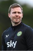 12 July 2023; Assistant manager Tom Elmes during a Republic of Ireland open training session at Meakin Park in Brisbane, Australia, ahead of the start of the FIFA Women's World Cup 2023. Photo by Stephen McCarthy/Sportsfile