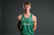 13 July 2023; Sean Cronin during a Team Ireland portrait session at the Olympic Federation of Ireland offices ahead of the 2023 Summer European Youth Olympic Festival, which takes place from 23rd to 29th July in Maribor, Slovenia. The Olympic Federation will have a team of 44 youth athletes competing across five sports at the multi-sport event. Photo by Brendan Moran/Sportsfile