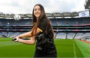 14 July 2023; Hazel Austin of Dublin during the launch of the M. Donnelly MyClubShop.ie Poc Fada at Croke Park in Dublin. Photo by Ben McShane/Sportsfile