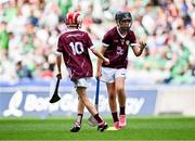 8 July 2023; Corey Lyons, Ratoath NS, Ratoath, Meath, representing Galway, during the GAA INTO Cumann na mBunscol Respect Exhibition Go Games at the GAA Hurling All-Ireland Senior Championship semi-final match between Limerick and Galway at Croke Park in Dublin. Photo by Piaras Ó Mídheach/Sportsfile