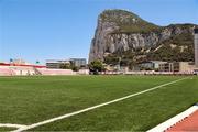 13 July 2023; A general view of the pitch before the UEFA Europa Conference League First Qualifying Round 1st Leg match between FC Bruno's Magpies and Dundalk at Victoria Stadium in Gibraltar. Photo by Gerry Scully/Sportsfile