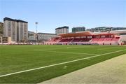 13 July 2023; A general view of the pitch before the UEFA Europa Conference League First Qualifying Round 1st Leg match between FC Bruno's Magpies and Dundalk at Victoria Stadium in Gibraltar. Photo by Gerry Scully/Sportsfile