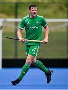 13 July 2023; Sam Hyland of Ireland during the Men's Hockey International match between Ireland v Austria at the Sport Ireland Campus in Dublin. Photo by Brendan Moran/Sportsfile