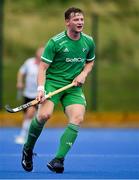 13 July 2023; Sam Hyland of Ireland during the Men's Hockey International match between Ireland v Austria at the Sport Ireland Campus in Dublin. Photo by Brendan Moran/Sportsfile