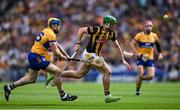 9 July 2023; Eoin Cody of Kilkenny in action against Seadna Morey of Clare during the GAA Hurling All-Ireland Senior Championship semi-final match between Kilkenny and Clare at Croke Park in Dublin. Photo by Brendan Moran/Sportsfile