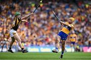 9 July 2023; Mark Rodgers of Clare in action against Tommy Walsh of Kilkenny during the GAA Hurling All-Ireland Senior Championship semi-final match between Kilkenny and Clare at Croke Park in Dublin. Photo by Brendan Moran/Sportsfile