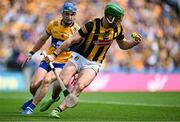 9 July 2023; Eoin Cody of Kilkenny in action against Rory Hayes of Clare during the GAA Hurling All-Ireland Senior Championship semi-final match between Kilkenny and Clare at Croke Park in Dublin. Photo by Brendan Moran/Sportsfile