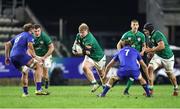 14 July 2023; Ronan Foxe of Ireland, centre, in action during the U20 Rugby World Cup Final match between Ireland and France at Athlone Sports Stadium in Cape Town, South Africa. Photo by Shaun Roy/Sportsfile