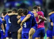 14 July 2023; France players celebrate after winning the U20 Rugby World Cup Final match between Ireland and France at Athlone Sports Stadium in Cape Town, South Africa. Photo by Shaun Roy/Sportsfile